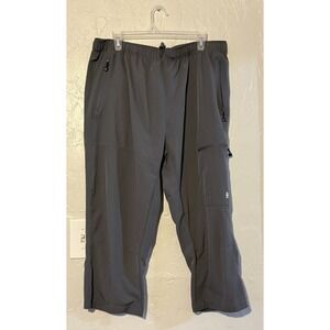 Little Donkey Andy Pants Womens XXL Gray Capri Pockets Hiking Outdoors Hiking